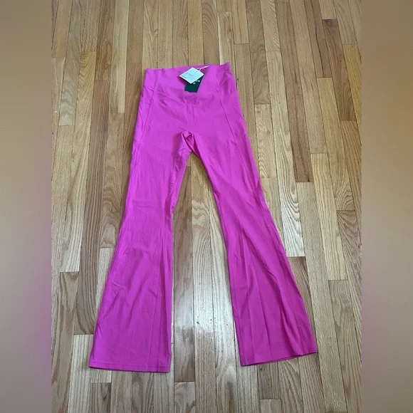 HALARA Bright Pink Flare Leggings - Picture 2 of 4